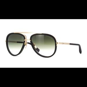 Dita Sunglasses DRX 2031B Mach Two 2 Black and Shiny 18KT Gold Brown Gradient